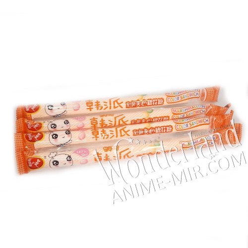 Зефирная палочка со вкусом апельсина (цена за 1шт) / Marshmallow stick with orange flavor
